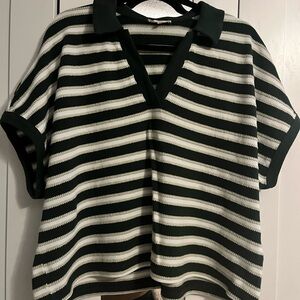 Madewell Relaxed V-Neck
Polo Shirt in Stripe